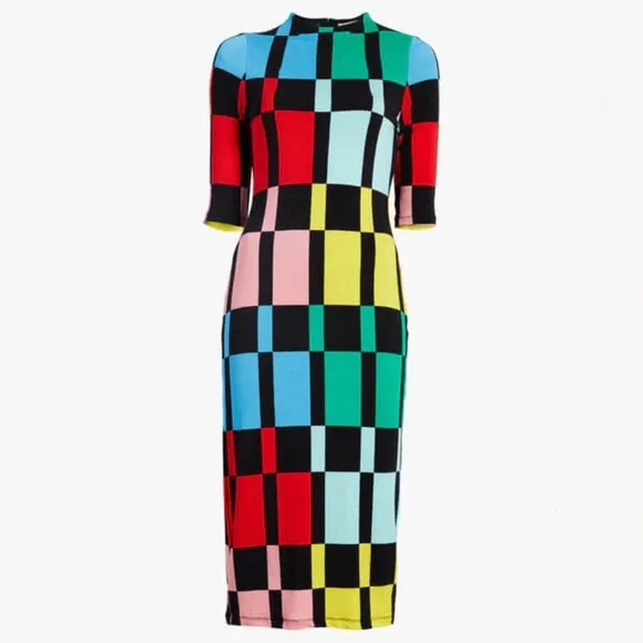 Alice + Olivia | Dresses | Alice And Oliviadelora Fitted Mock Neck Dress |  Poshmark